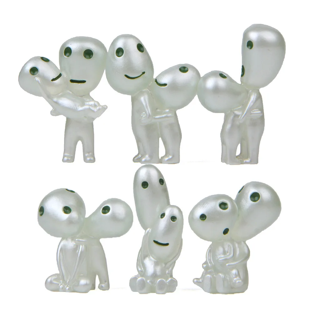 

Anime Mononoke Action Figure Toys luminous kodama treehayao miyazaki Princess Mononoke tree Spirit Kodama Elf Kids Toy