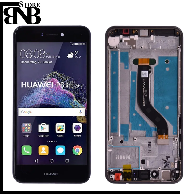 Для Huawei P8 lite 2017 PRA LA1 LX1 LX3/honor 8 WAS LX1A ЖК дисплей Дисплей Сенсорный экран планшета с