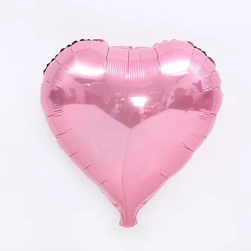 50 шт./лот сердце Форма гелиевая фольга Воздушные шары на день рождения вечерние воздушные шары для украшения баллон из ПЭТФ