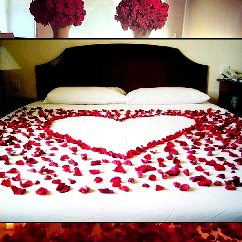 Free Shipping 1000pcs Lot Romantic Wedding Decorations Rose Petals