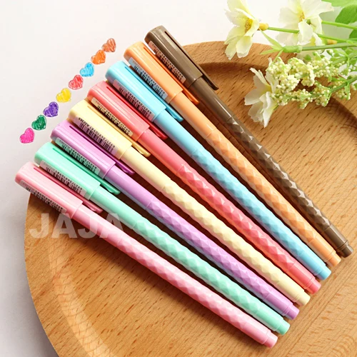 

8colors/set Kawaii 0.35mm Color pens Office accessories gel pen Canetas school papelaria kids supplies (dd-1402)