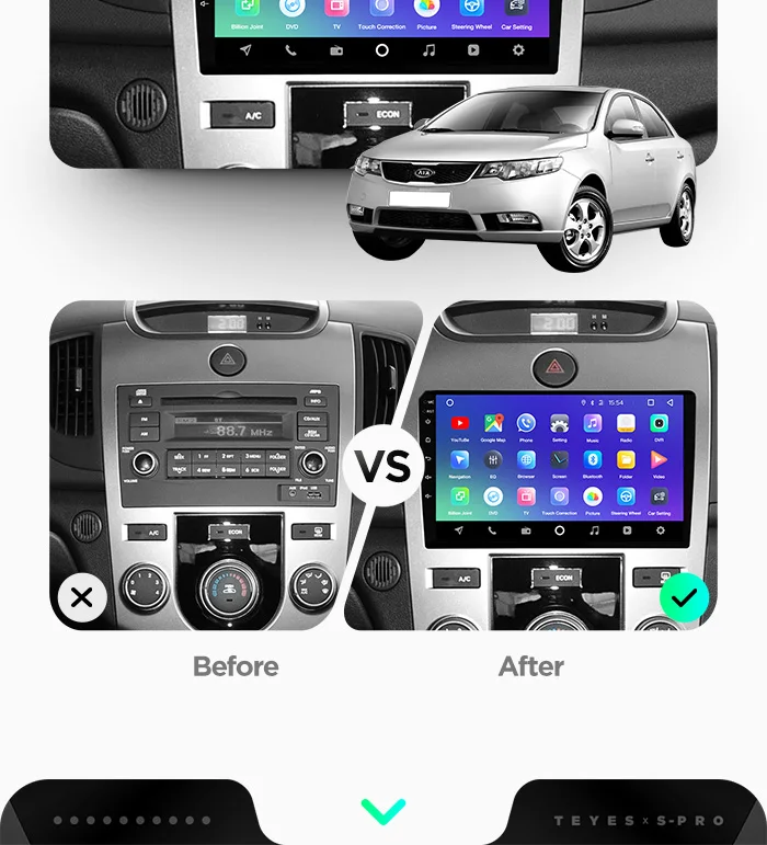 Discount TEYES SPRO car dvd gps multimedia player For KIA Cerato  2 2008-2013 dvd navigation radio video audio player no car 2 din 7