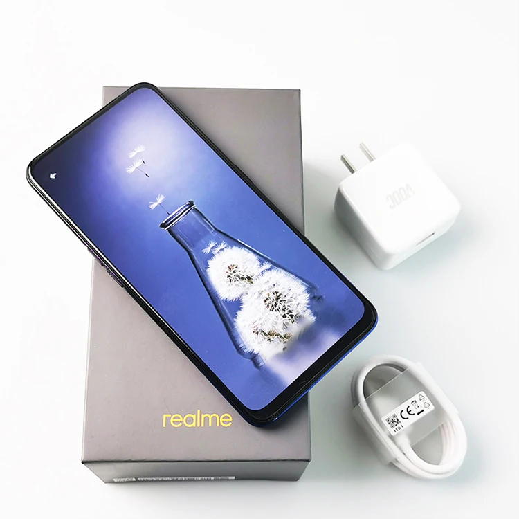 Realme X 6,5" AMOLED экран Android 9,0 смартфон Восьмиядерный 3 камеры 16MP+ 48MP+ 5MP 2340*1080 отпечаток пальца ID 3765mAh Super VOOC