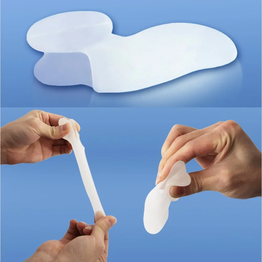 1 Pair Small Toe Crusher Bone Foot Care Valgus Orthotics Corrective Toe Separator For High Heel Nursing Silicone Toe Protecting
