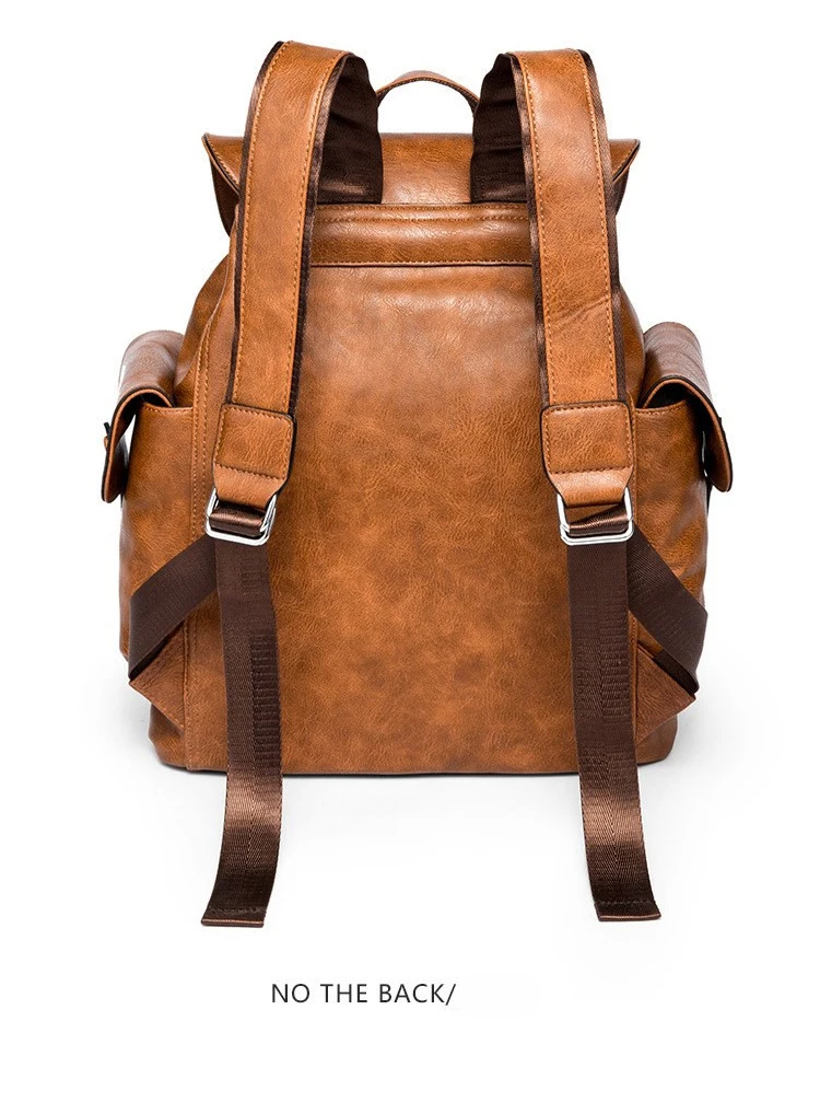 2019 новый для мужчин из искусственной кожи рюкзак высокое качество молодежи путешествия Школьный Книга сумка мужской ноутбук бизнес bagpack