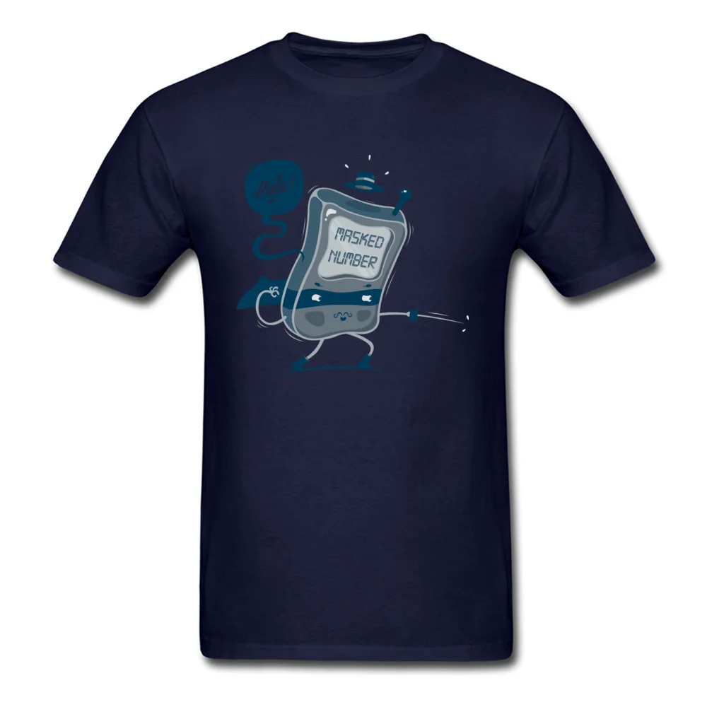 Masked Number Family Tops Tees Short Sleeve for Men 100% Cotton Summer Crew Neck Top T-shirts Design Tops Shirts Fashionable Masked Number navy