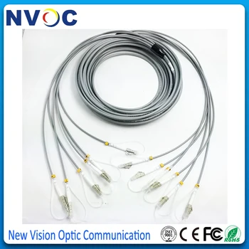 

Armoured Fiber Optic Patch Cord Cable LC-LC UPC SM 6Cores,15M,LC/UPC Multi Mode OM2 Armored Patch Cord DVI Extention Cord