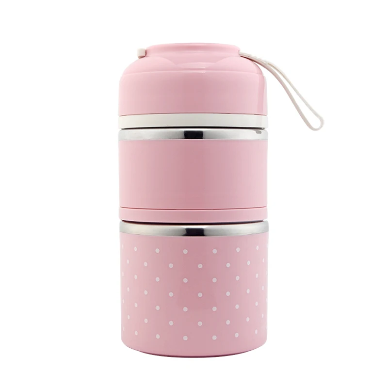 

Stainless Steel Lunch Box Multi-layer Portable Insulated Leakproof Breakfast Box for Picnic DTT88