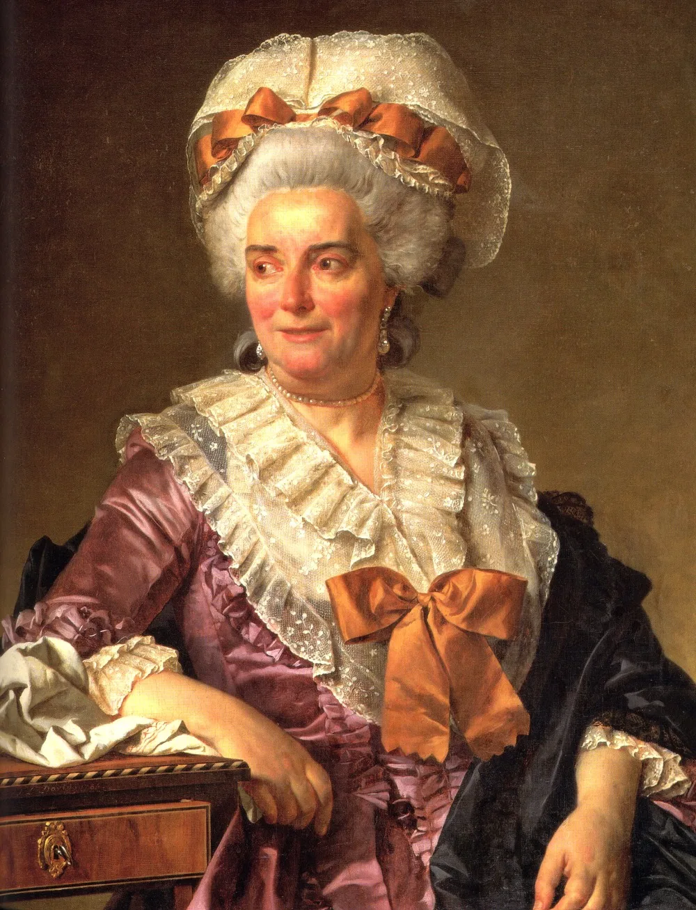 

Oil Painting Reproduction on Linen Canvas,portrait-of-madame-charles-pierre-pecoul-nee-potain-mother-in-l By Jacques-Louis David