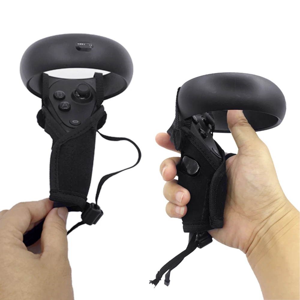 Защитный чехол для Oculus Quest/ Rift S VR Touch Controller нескользящий с защитой от потери и