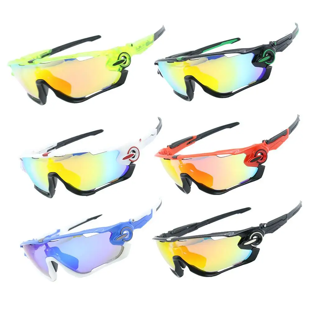Polarized Cycling SunGlasses Mountain Bike Goggles 4 Lenses UV400