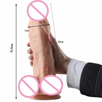32.5*7cm Huge Big Dildo With Strong Suction Cup Waterproof Adult Sex Toy Sexshop Dick Long Dildo Sex Toys For Women Sex Products 2