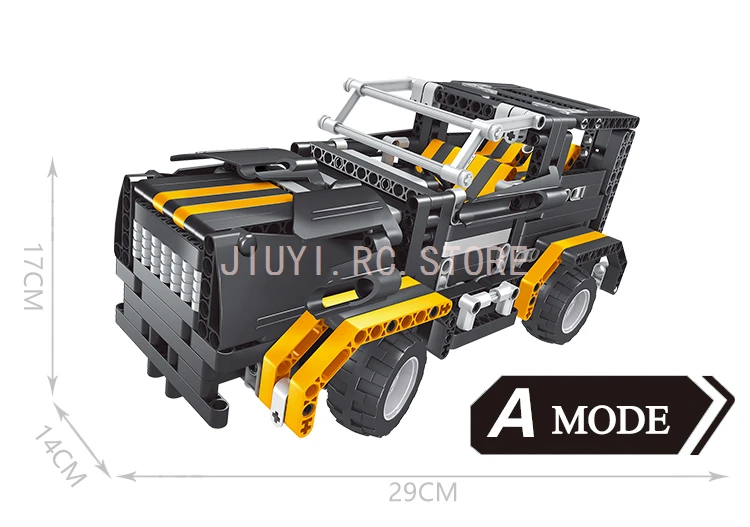 10Compatible with LEGOed Electric 2in1Transformer  Car Block Children's DIY Assembled Toys 8001 Children's Gifts Friends Gift