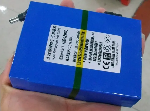 1 кг/шт. емкость 18000 Mah CE ROHS 1A зарядное устройство DC 12V литиевая батарея полимерный