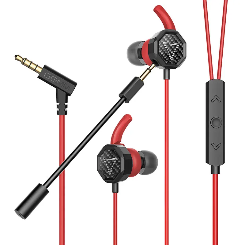 GGMM G1 Gaming Earphone Headset With Detachable Mic Heavy Bass Gaming Earphones Mini Mobile PC