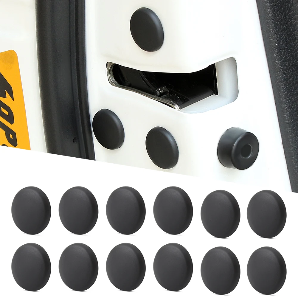 

12Pc Car Door Lock Screw Protector Cover For Nissan Teana X-Trail Qashqai Livina Tiida Sunny March Murano Geniss Juke