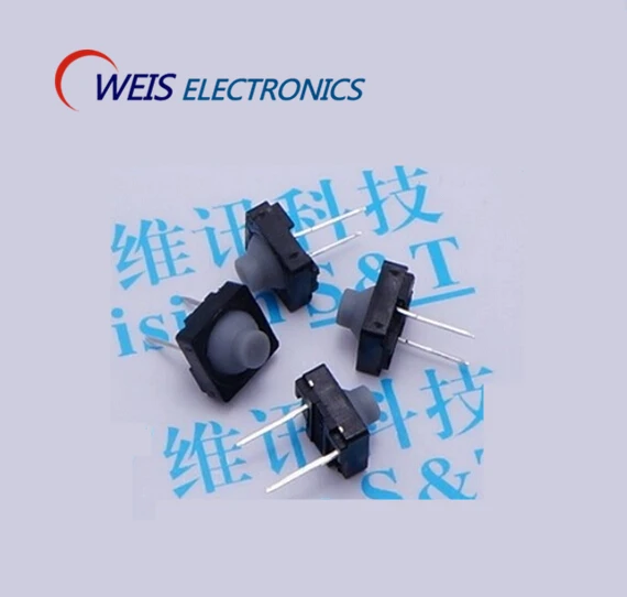 Free shipping 100PCS 8*8 2P conductive adhesive button switch silent