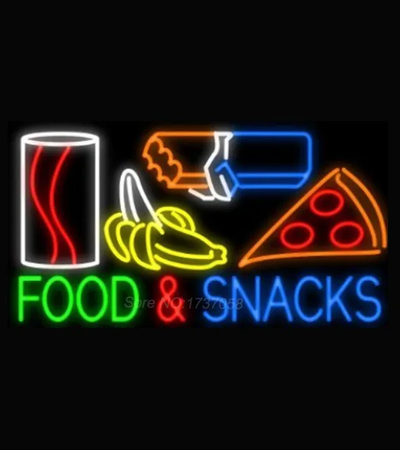 Food and Snacks Neon Sign Avize Neon Nikke Air Jorddan Neon Signs Real