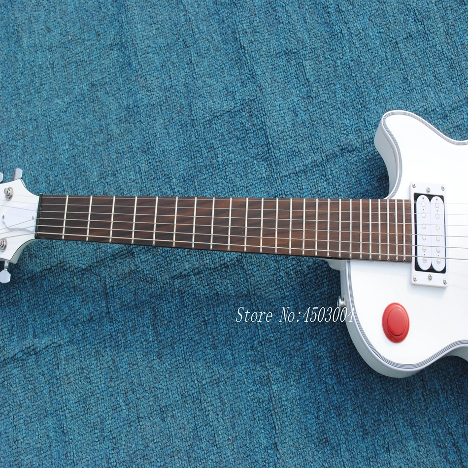 New Custom Shop Kill Switch Buckethead style guitar 24 Frets Electric Guitar, Alpine White Guitarra,Tonepro bridge, White guitar