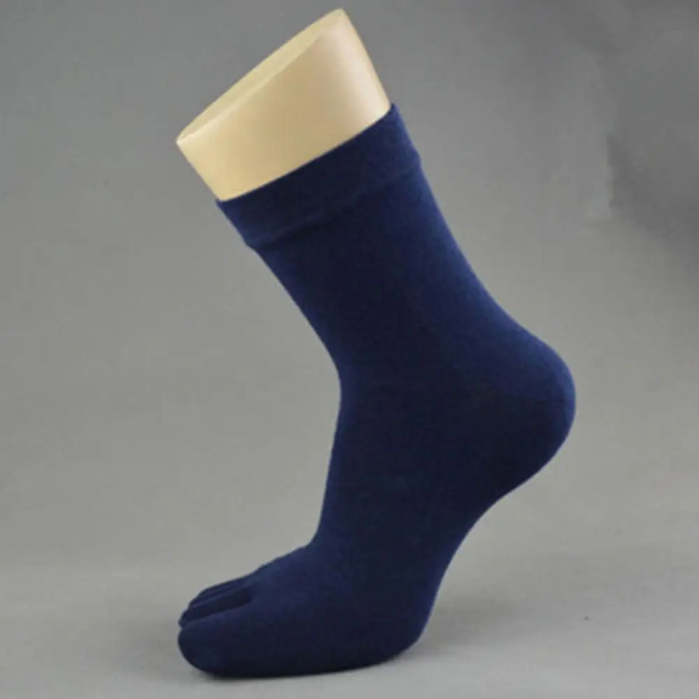 1 Pair Spring Winter Men Socks Cotton Polyester Breathable 5 Toes Sock