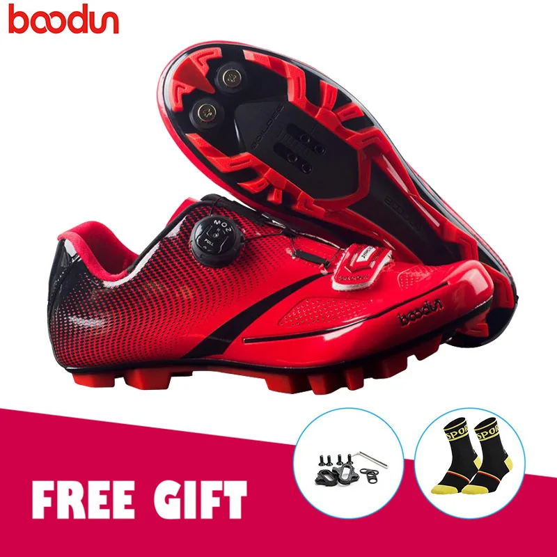 

BOODUN Pro Cycling Shoes MTB Bike Bicycle Self-Looking sapato ciclismo Ultralight Athletic bicycle riding shoes Sneakers