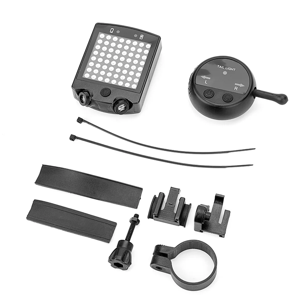 

1 Sets Wireless Bicycle Control Security LED Warning Laser Taillight Bike Turn Signal Remote USB Rechargeable Taillights