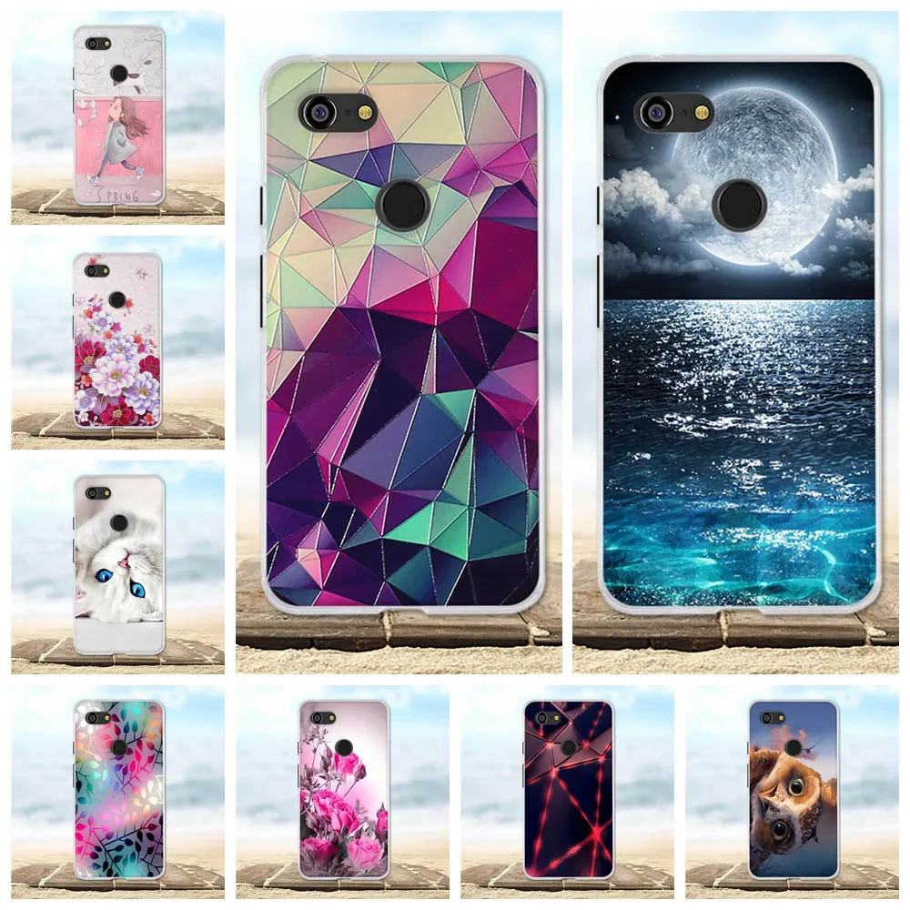

for Google Pixel 3 XL Case Painted Protective Silicone TPU Cover 3D Cute Flower For Google Pixel 3 XL 3XL XL3 Phone Cases 6.2''