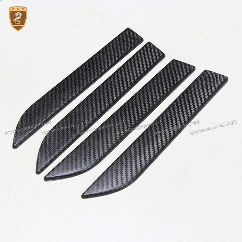 Carbon Fiber Door Handles Covers For Tesla Model X 2016 2017 2018 Add On Style Car Styling High Qua