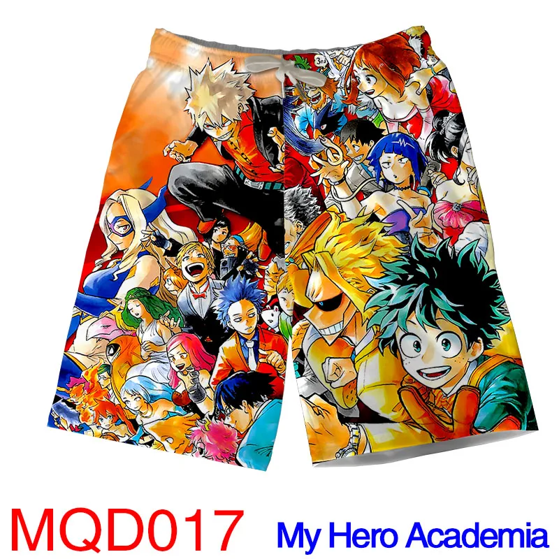 Аниме Мой Boku No Hero Academy Bakugou кацуки 3D печать Цветные Шорты повседневные шорты пляжные летние мужские Модальные пляжные шорты