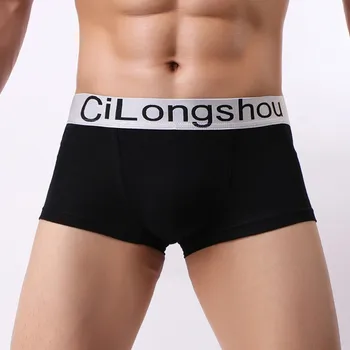

Men's Boxer Sexy Cotton Underwear Fashion Underpant Panties Shorts Man Bulge Pouch soft Underpants male underwear pants 2019