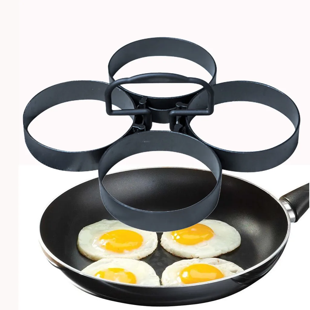 

New Hot /Set Nonstick Egg/Pancake 4Pcs Rings Omelette Round Shaper Mould for Cooking Kitchen Tool baking accessories pancake