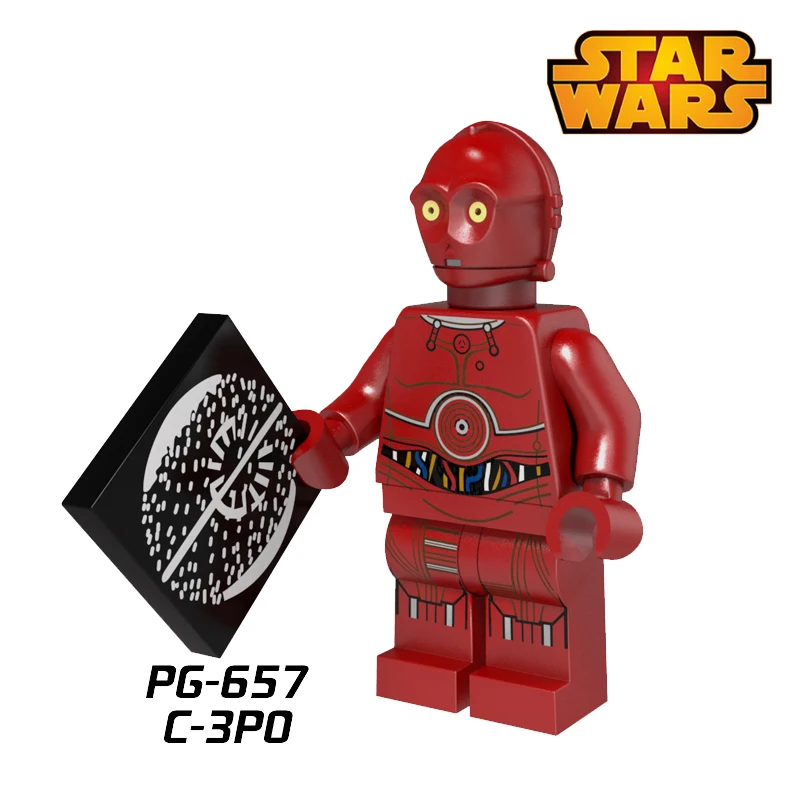 

1PC TC-4 Protocol Droid C-3PO diy figures Bricks Star Wars Jedi Knight Super Heroes  Christmas Building Blocks Kids DIY Toys