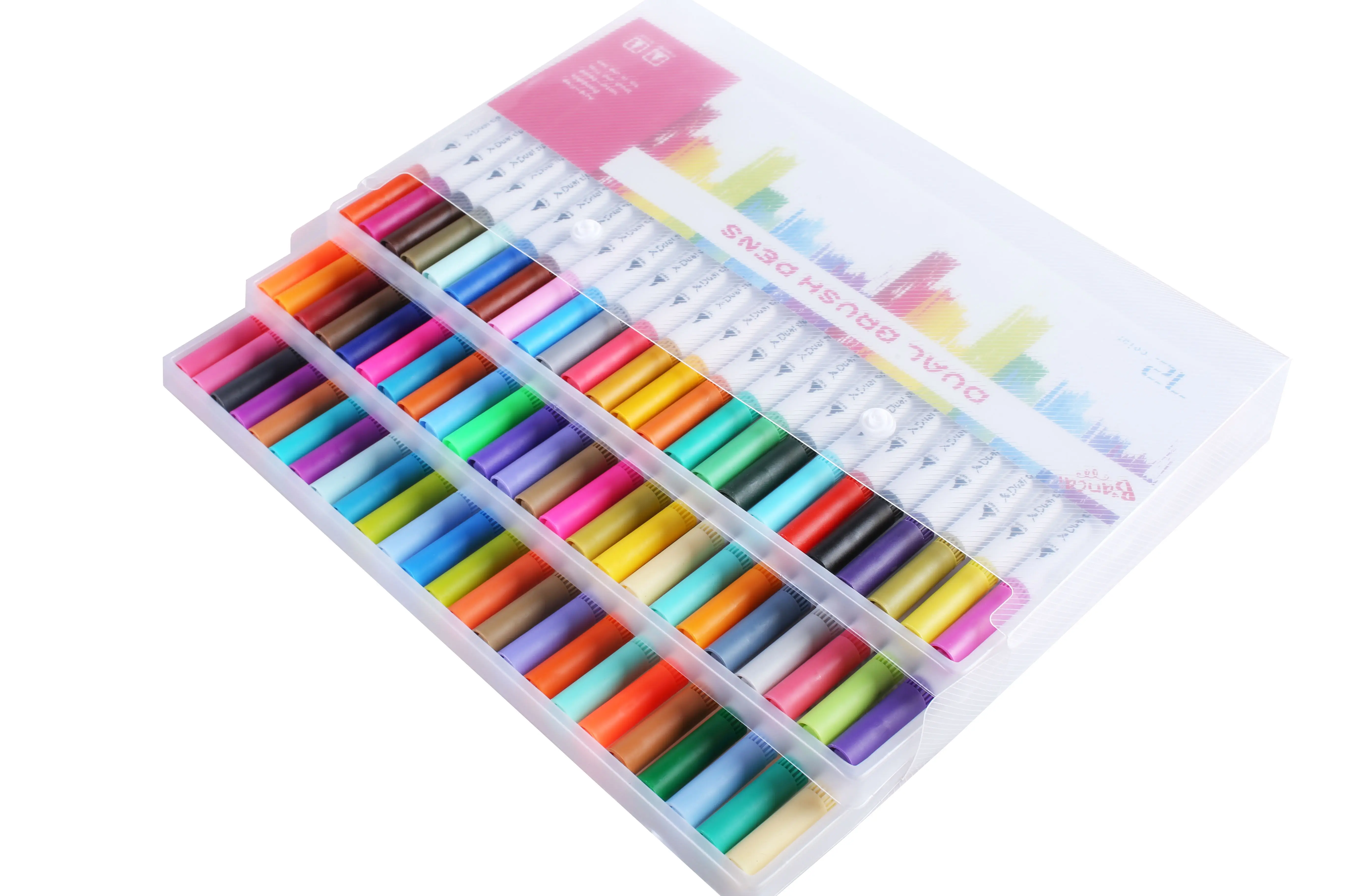 

Dual Tip Brush Pens Watercolor Pen Fineliners Marker Coloring Drawing Stationery Manga Art Markers Pens