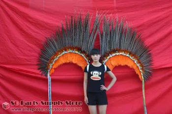 

High Quality Rare Feather Devil Wings models performance catwalk COS decorations creative large props EMS Free shipping