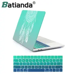 Batianda Жесткий Чехол Air 11 12 13 Pro 15 матовый в виде ракушки для Macbook Retina 13,3 15,4 ''Touch Bar 2016 2017 2018