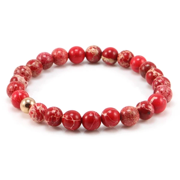 

Muti-color Design Mens Bracelets Black Lava Simple Semi Precious Stone Beaded Bracelet