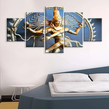

Canvas Painting Wall Art Home Decor For Living Room HD Prints 5 Pieces Poster Pictures Wooden Bar Framed ready to hang