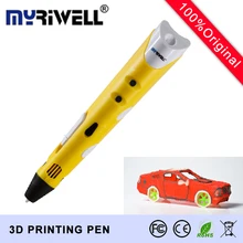 Myriwell 3D ручка с 3 цвета 1.75 мм ABS нити DIY инструмент для рисования 3D печати Ручка лучший подарок для детей Творческий искусство 3D принтера