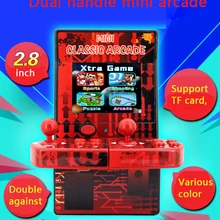 2,8 дюймов HD цветной экран Двойная Ручка аркадная мини игровая консоль поддерживает TF карты расширения для NES портативной игровой консоли