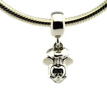 Подходит для Pandora браслет шеф повар мышь талисманы 925 пробы Серебряный бусины