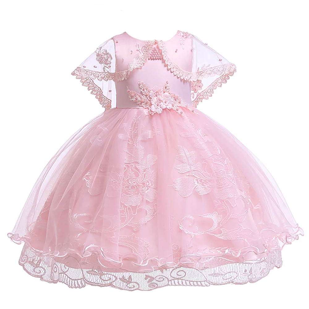 Кружевные платья для девочек; платье с цветочной аппликацией для девочек; вечерние платья для дня рождения; бальное платье принцессы; детская одежда; Одежда для девочек