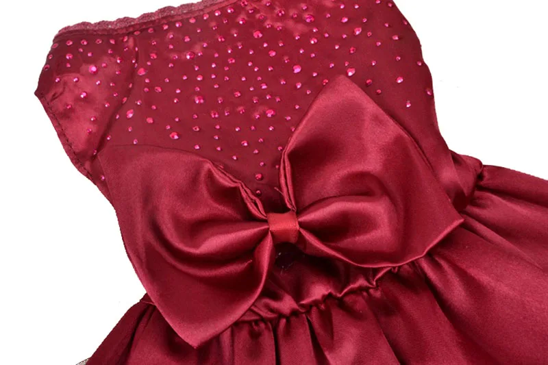 SYDZSW Luxury Dog Clothing Yorkie Dog Wedding Dress for Small Dogs Cats Red Blue Gold Chihuahua Princess Dresses XS S M L XL XXL7