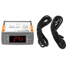 Цифровой MH1210E Универсальный температурный контроллер термостат с датчиком NTC AC 220 V