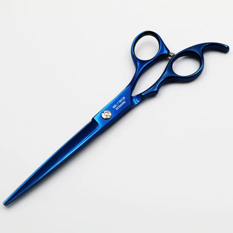 Preto cavaleiro profissional tesouras de cabeleireiro 7