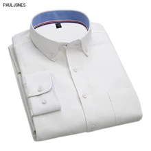Pauljones Весна Последние с длинным рукавом Оксфорд Повседневное Бизнес мужские Рубашки для мальчиков Высокое качество стильные из Китая мужской Костюмы