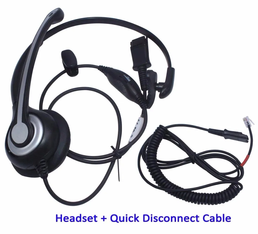 Wantek проводные телефонные гарнитуры Quick Disconnect для Yealink SIP-T32G T41P T38G T42G T46G T48G Avaya 1608 9611 г 9630 ip-телефонов