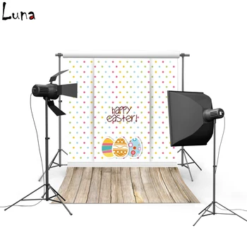 

MEHOFOTO Happy Easter Vinyl Photography Background For Newborn Wooden Floor New Fabric Flannel Backdrop For photo studio 017
