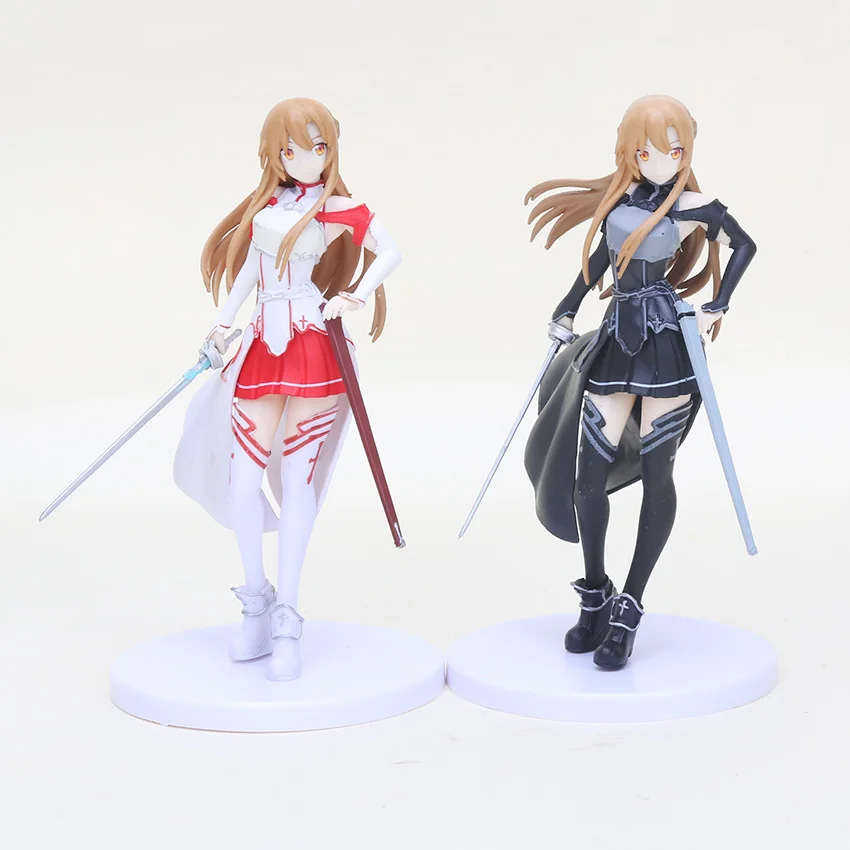 

New Anime Sword Art Online 18cm Yuuki Asuna PVC Action Figures Sword Art Online SAO Collectible Brinquedos Toys