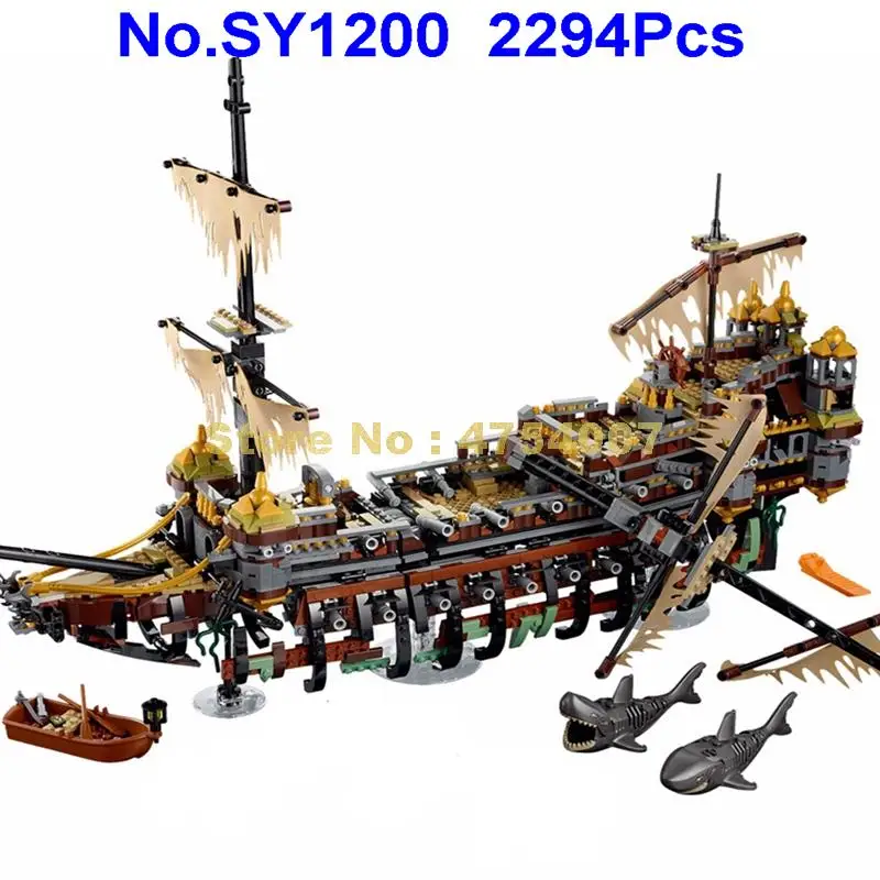 Sy1200 2294 шт. пиратский Карибский корабль silent Mary 8 фигурок строительный блок 71042 игрушка
