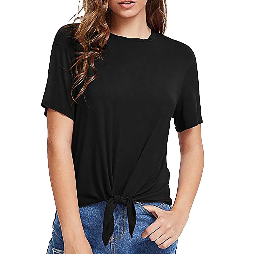 womens tie t shirt